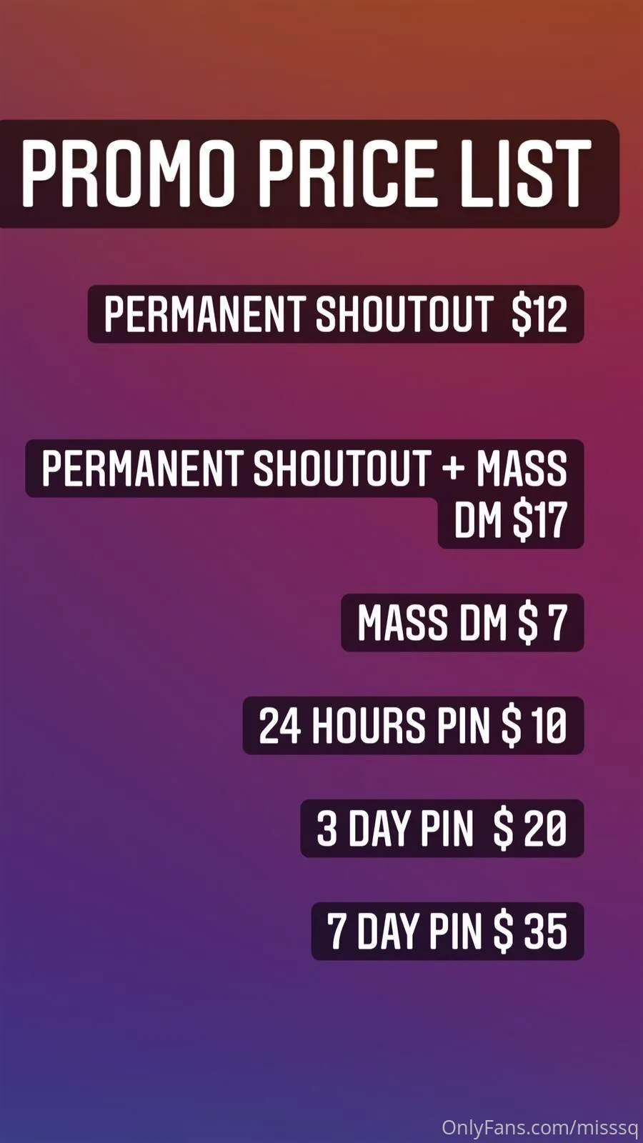 Top 3,5 % Promo Page MisssQ 👑