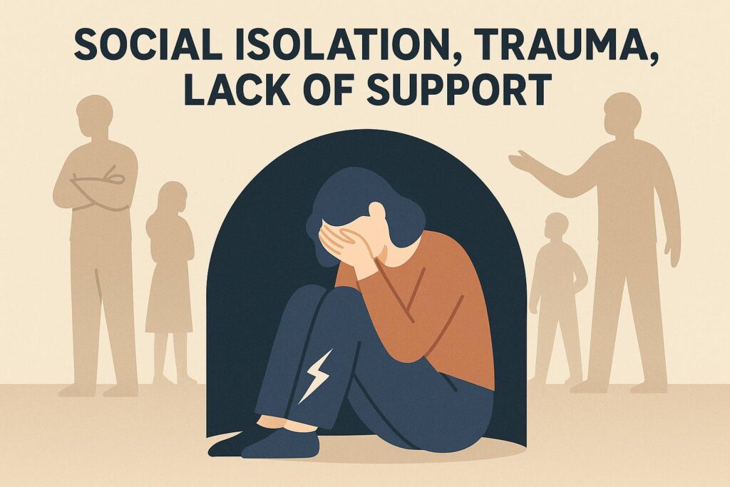 Illustration of trauma, poverty, and neglect contributing to Joker’s psychological transformation