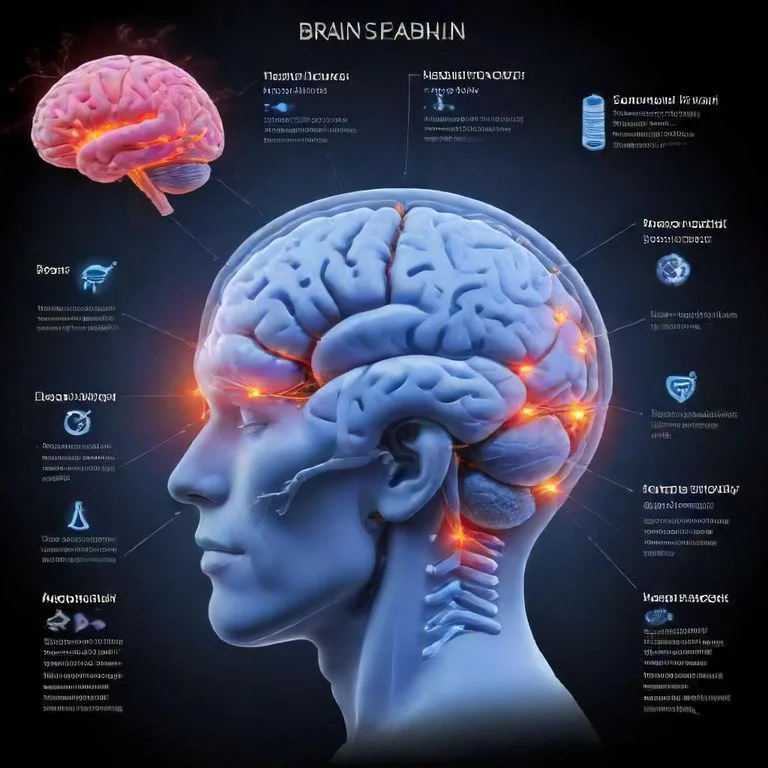 Diagram showing how the brain, hormones, and metabolism interact to regulate energy balance and weight gain.
